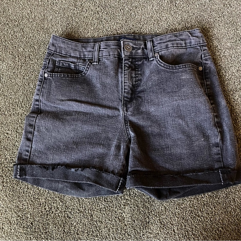 Bandolino Black Denim High Waisted Jean Shorts